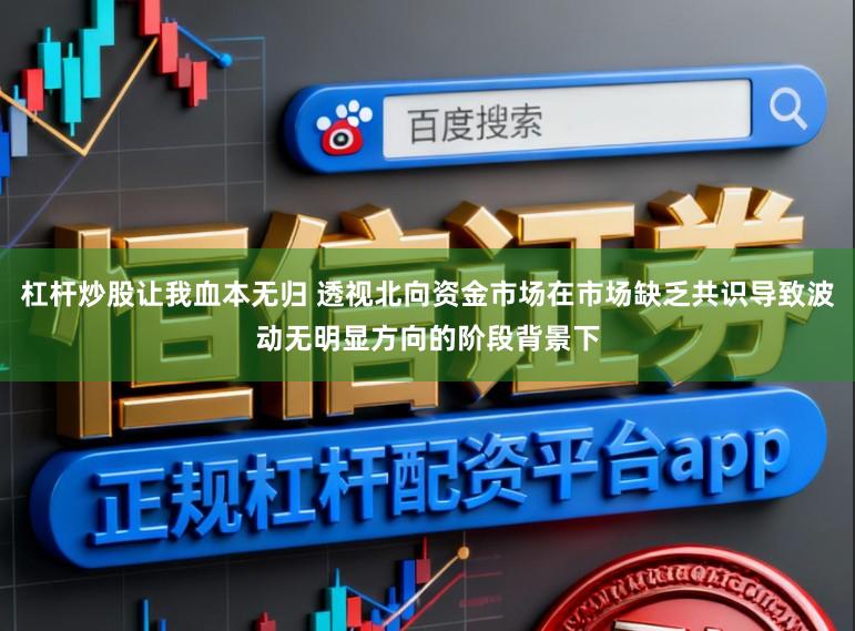 杠杆炒股让我血本无归 透视北向资金市场在市场缺乏共识导致波动无明显方向的阶段背景下